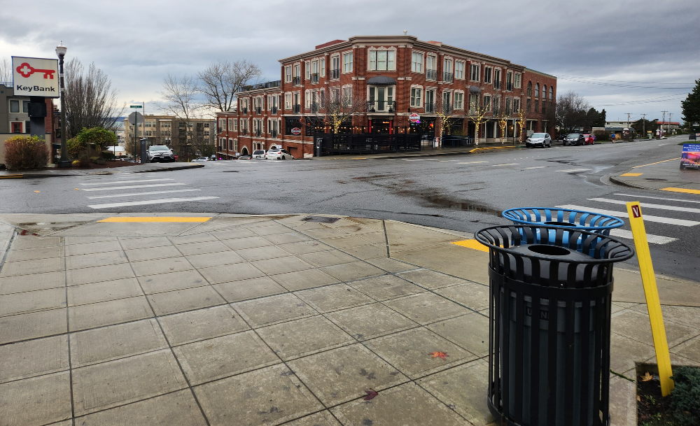 Looking at an unsignalized intersection where a traffic signal has been proposed in Fairhaven.